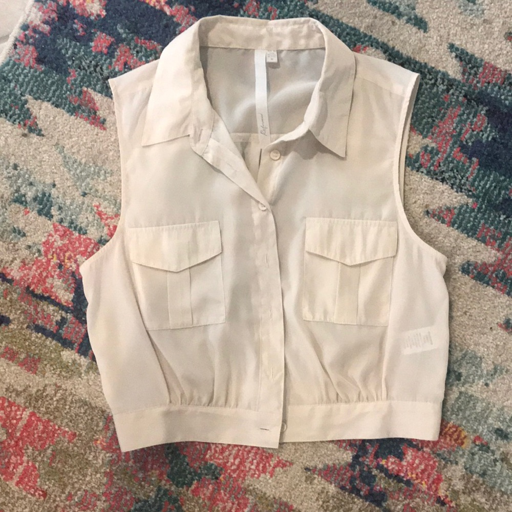 Cream Safari Crop Top